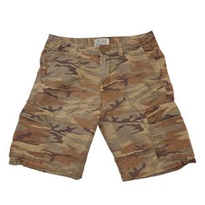 Lucky Brand Mens Camo Cargo Shorts Size 33 Camouflage Casual Outdoor